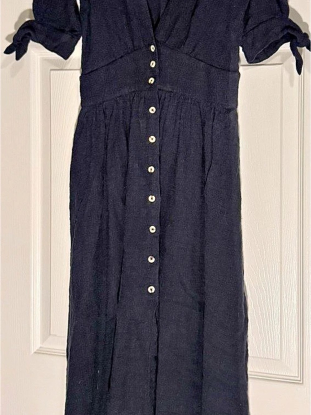 Free People New In Town Midi Dress Black Size XS